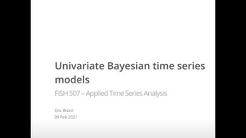 ATSA21 Lecture 12: Univariate Bayesian estimation