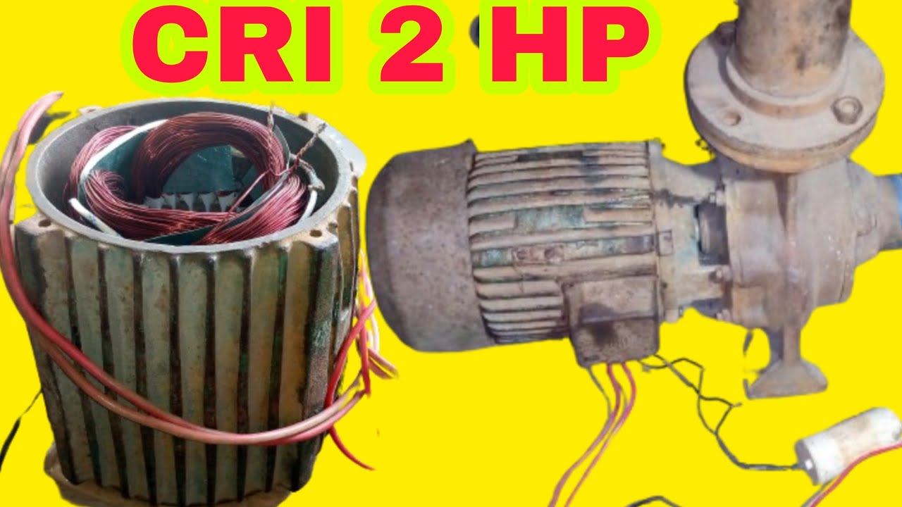 CRI 2 hp Motor Winding Data / CRI 2 hp Double Phase Motor repair kise kore
