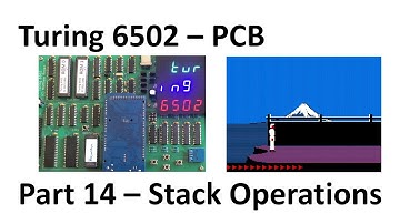 Turing 6502 Part 14 - Stack operations