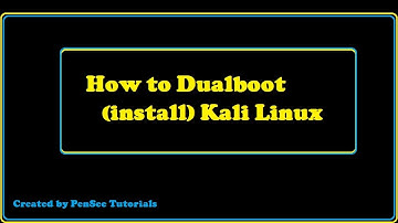 Kali Linux Dual-Boot (alongside your current OS)