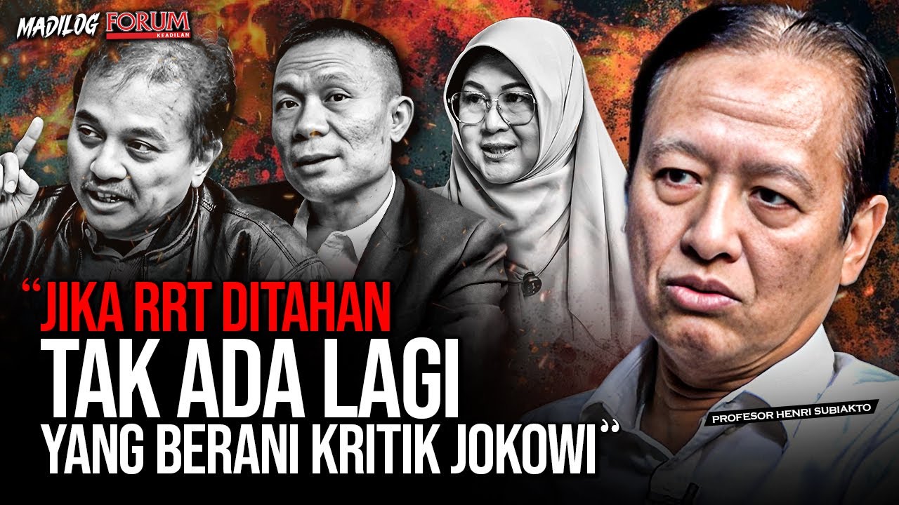 PROF HENRI SUBIAKTO: POLISI GUNAKAN PASAL EKONOMI DIGITAL UNTUK RRT... SANGAT SALAH DAN TAK RELEVAN