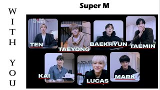 Super M - With You. Easy Lyrics