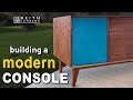 Modern Console Cabinet w/ Storage || Walnut Sideboard