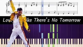 How to play the piano part of Love Me Like There's No Tomorrow by Freddie Mercury