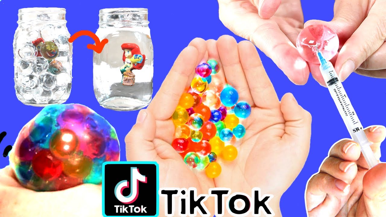 TikTok experimentos con Orbeez, canicas de agua o water beads. DIY 