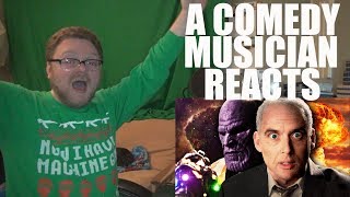 A Comedy Musician Reacts | Thanos vs J Robert Oppenheimer. Epic Rap Battles of History [REACTION]