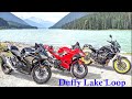 DUFFY LAKE LOOP on BIKES - Police on Sea to Sky Hwy - Wildfire - Burnt Lytton - CANADA, BC