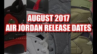 august air jordan release dates