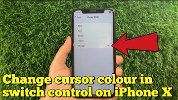 How to change cursor colour in switch control on iPhone X