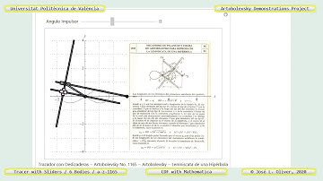 1165 – ARTOBOLEVSKY LINK-GEAR MECHANISM FOR TRACING PEDAL CURVES OF HYPERBOLAS – CDF - Mathematica