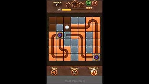 Roll The Ball Slide Puzzle 2 - Basic B Level 19 Walkthrough