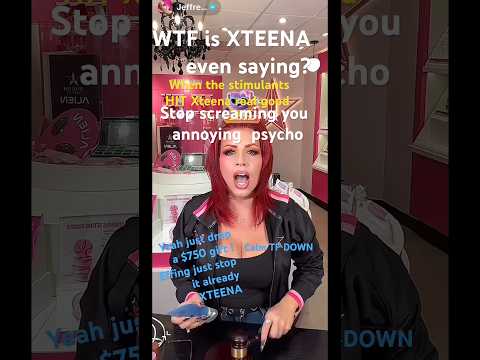 FFS Calm Down Xteena #bigmouth#screamer#wtfmoment #embarrassing #stimulants#snow#adderall#hyper#gift