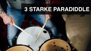 3 STARKE PARADIDDLE GROOVES #032