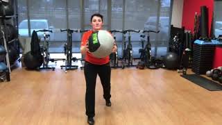Functional Patterns Med Ball Lunge Woodchop