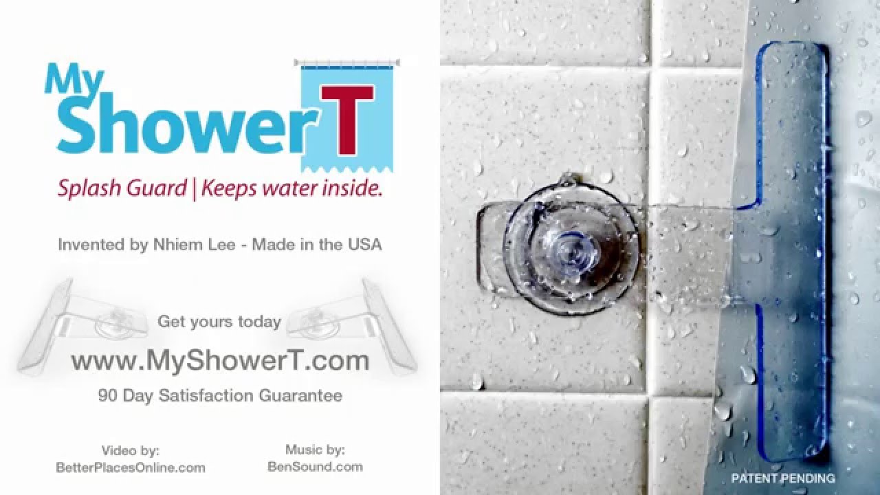 My Shower T Splash Guard YouTube