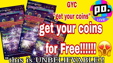 PAANO MAKAKUHA NG MGA FREE COINS SA POPPO LIVE APP? | |fireworks  | GYC "get your coins" #livestream