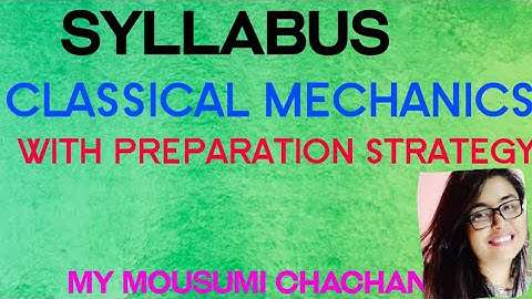 Classical mechanics) #CSIRNET #GATE #JEST #TIFR