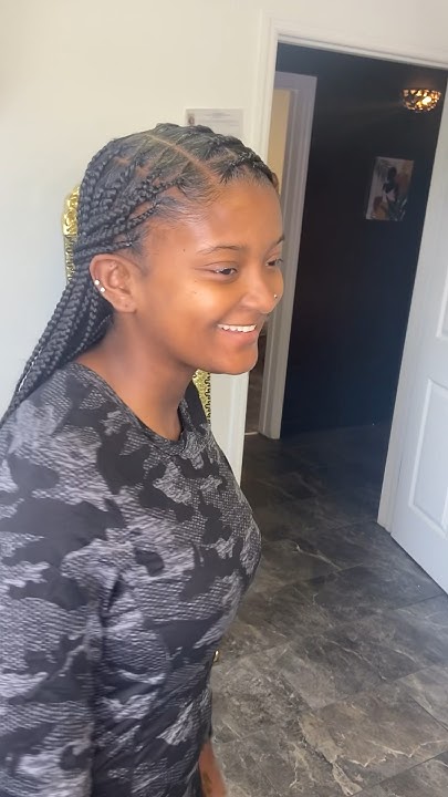  Fresh medium knotless mid back #braids #braidstyles #braiding #shorts ...