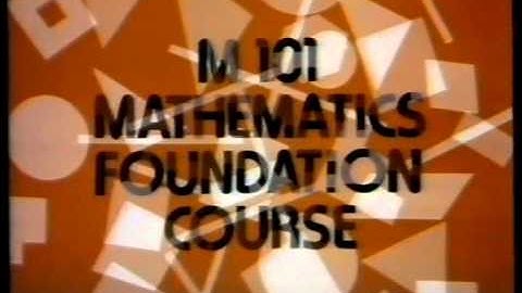 Open University - Maths Foundation Course titles -1984