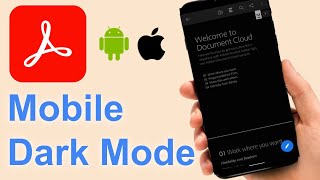 How to Enable Dark Mode in Adobe Reader in Mobile [ Adobe Acrobat ] screenshot 4