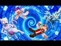 SUPER QUEDA com LUCKY BLOCK de PIXELMON | MEWTWO vs KYUREM no MINECRAFT