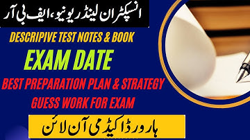 Inspector Inland Revenue (IIR) Descriptive Exam || How to Get Notes in Book form || Preparation Plan