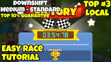 Downshift | Bloons TD 6 (BTD6) Easy Race Tutorial/Guide (Mobile Friendly; No Micro; No MK)