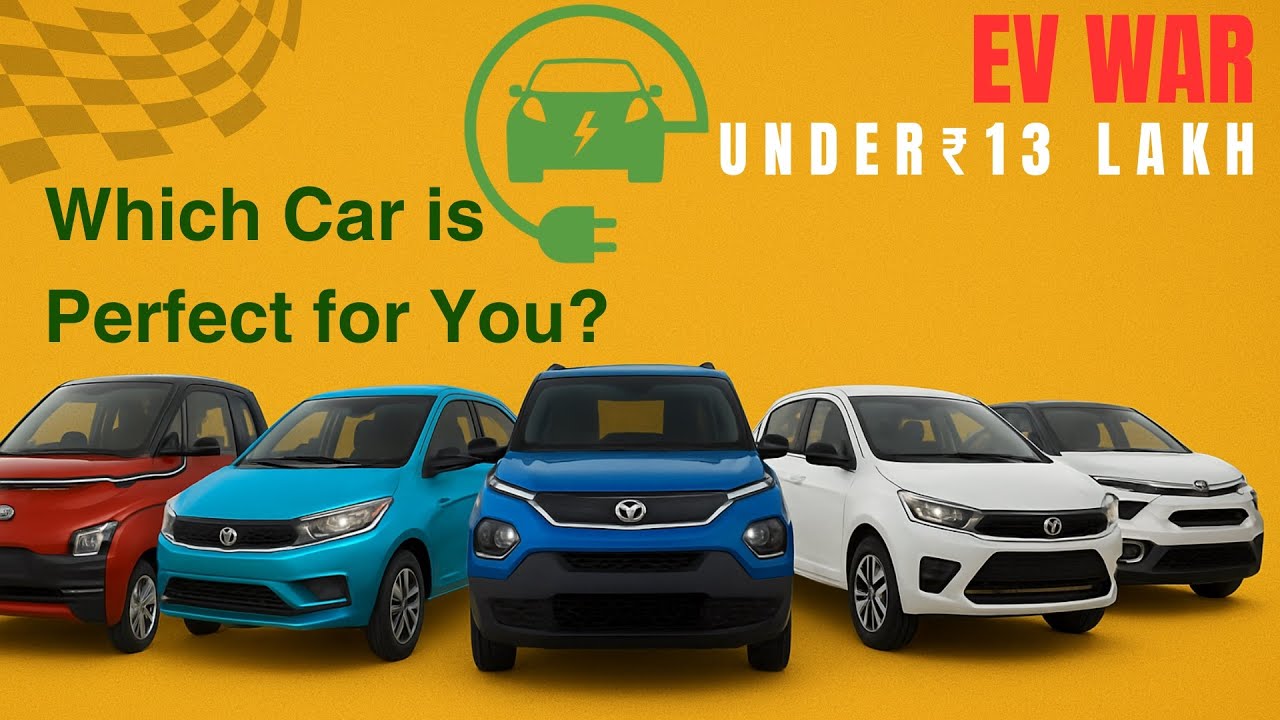 Top 5 Budget Electric Cars in India 2025 Under 13 Lakh |Which EV is Perfect for You? Full Comparison
