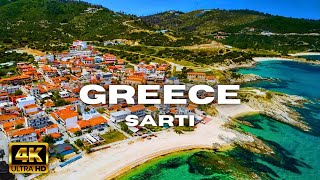 [4K] Walking Tour of Greece - SARTI - Chalkidiki - Travel Greece 2023