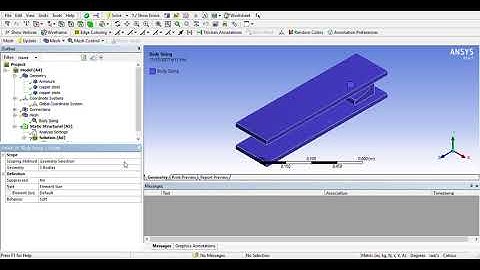 Changing Element Size- Basic ANSYS Workbench Meshing Tutorial