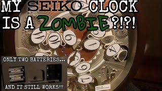 My Seiko Melodies in Motion Clock is a ZOMBIE?!?! It’s Working with Only TWO BATTERIES!!! 😵