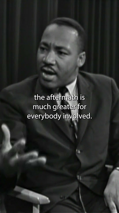 #MLK Jr. on the importance of nonviolent resistance #mlkday #interview