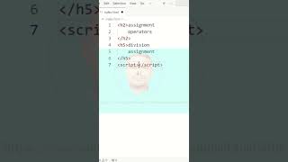 JavaScript Tutorial for Beginners / JavaScript learn / division assignment operators tag