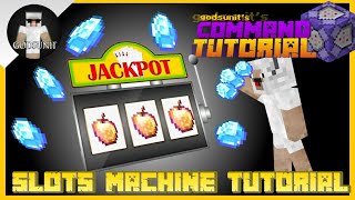 How to create a SLOTS MACHINE!! (Simple Minecraft Bedrock Command Tutorial)