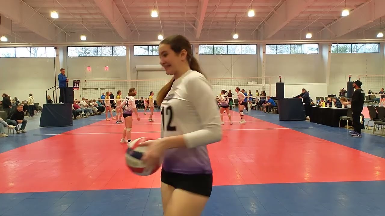 LHVA 15 Purple National Vs South County 15 Blue Set 2 Loss 24-26 @ Ball Drop Block Party 1/10/26