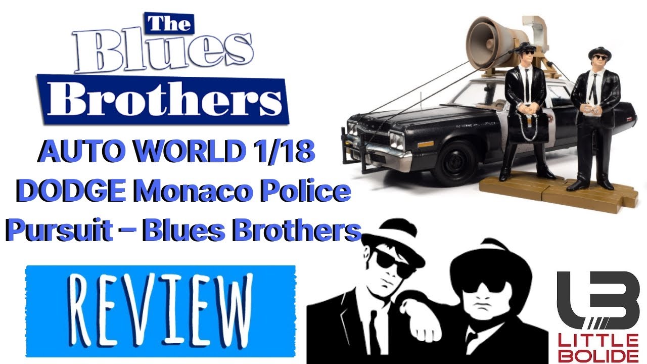 Coche A Escala 1:18 DODGE MONACO BLUESMOBILE The Blues Brothers Movie Car U