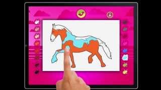 Ponies and Horses Activities for Kids: Puzzles, Drawing and other Games on iPhone and iPad screenshot 5