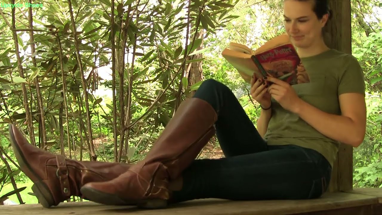 Reading alongside outside with Silvie at the park, Harry Potter