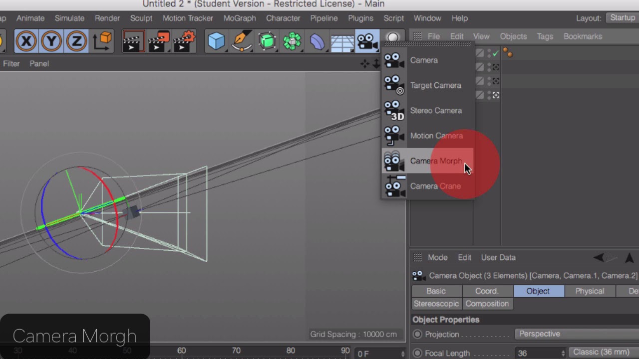 c4d カメラなどなど（Align to YouTube