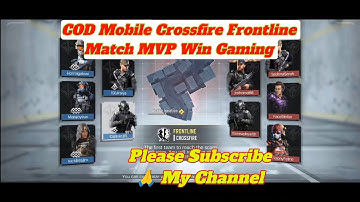 cod mobile crossfire frontline mvp match win gaming | cod mobile gameplay