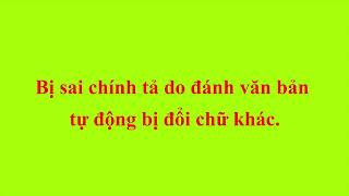 Thủ thuật xử lý lỗi trong Word, lỗi gạch chân màu đỏ, màu xanh, lỗi tự động đổi chữ, font chữ...