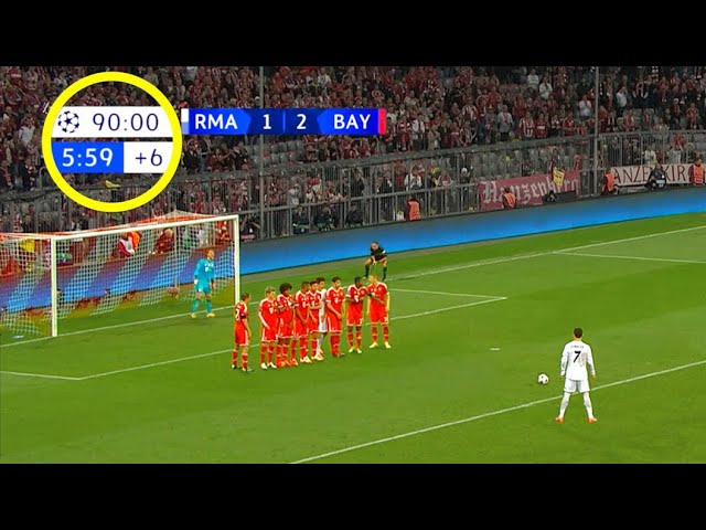 Cristiano Ronaldo Ridiculous Free-Kick Moments class=