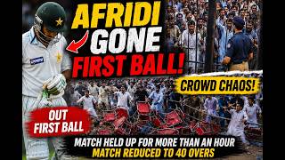 Shahid Afridi OUT FIRST BALL 😱 | Peshawar Crowd ERUPTS Into Chaos.
