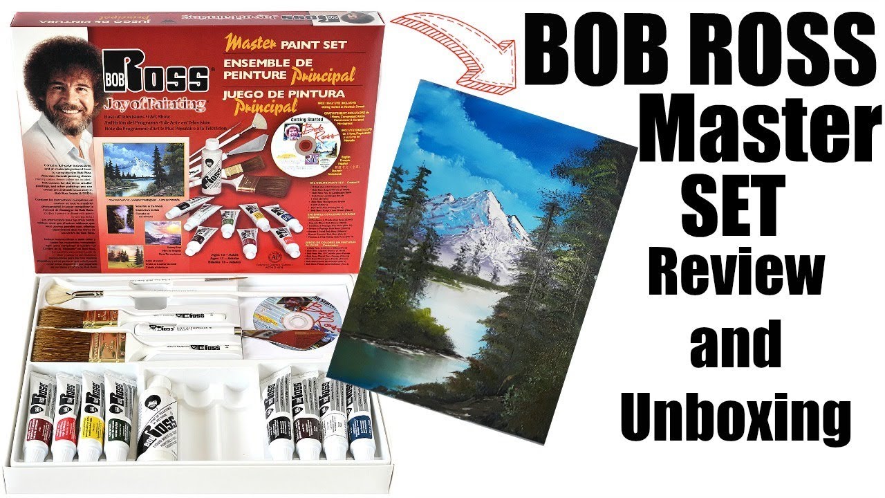 Bob Ross Master Paint Set, Unboxing and Review
