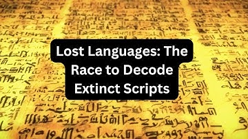Lost Languages: The Race to Decode Extinct Scripts
