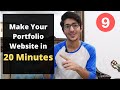 How to Make a Portfolio Website for Freelancing IN 20 MINUTES! (Tutorial) [Urdu/Hindi]