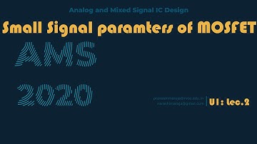 Small Signal paramerters of MOSFET