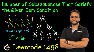 Number of Subsequences That Satisfy the Given Sum Condition | Leetcode 1498