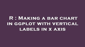 R : Making a bar chart in ggplot with vertical labels in x axis