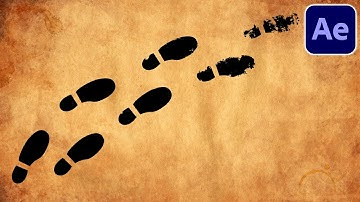 MYSTERY FOOTPRINT Ink Animation | After Effects Tutorial